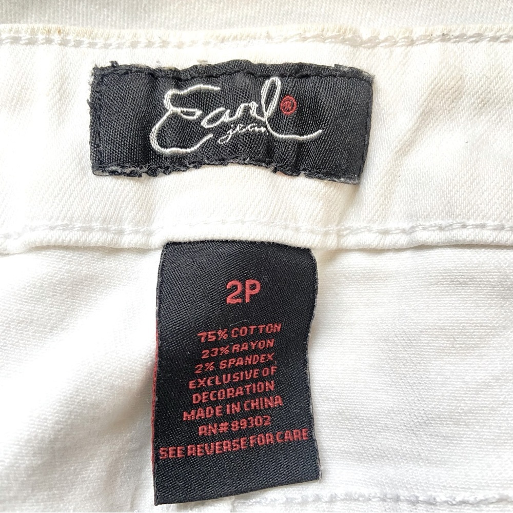 Earl Embroidered Hem Skinny Ankle Jeans - Picture 10 of 13